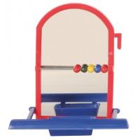 Игрушка TRIXIE для птиц Зеркальце и счёты, 8см пластик