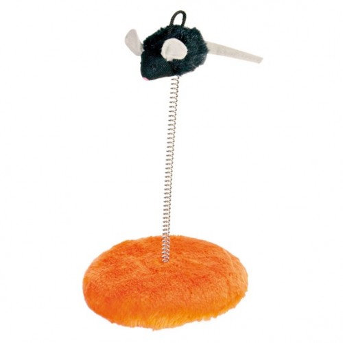 Игра "TRIXIE" для кошек в виде мыши на пружинке , диам. 15 х 25 см