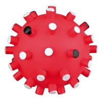 Игрушка виниловая "TRIXIE" для собаки "Шарик-ежик", с цветными шипами, со звуком - 10 см.