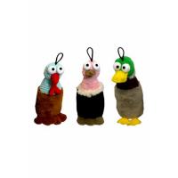 Игрушка для собак "Голосистые птички" шуршащие, с пищалкой, 42 см
