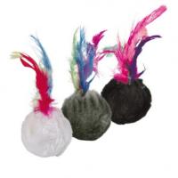 Набор игрушек "TRIXIE" для кошки в виде шарика , плюш, диам.4 см, (100шт).