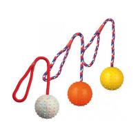Игрушка "TRIXIE" для собаки "Каучуковый мячик на веревке", диам.7см/30см
