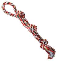 Игрушка "TRIXIE" для собаки "DENTAfun" в виде веревки с тремя узлами, хлопковая, 500г/60см