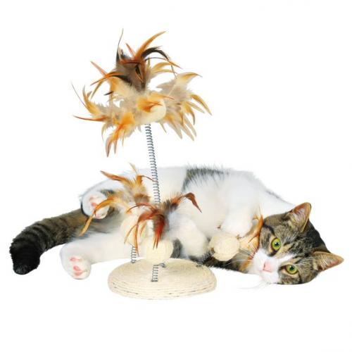 Игра "TRIXIE" для кошки на пружине ,диам 15 см х 30 см