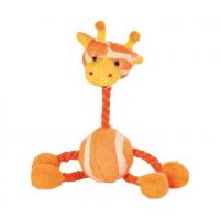 Набор игрушек из плюша "TRIXIE" для собаки "Rope toys" с теннисными мячиками, 16см (4шт)