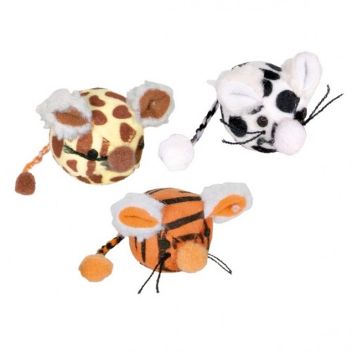 Набор игрушек "TRIXIE" для кошки "Mouse Balls",плюш, диам.4,5см (36шт.)