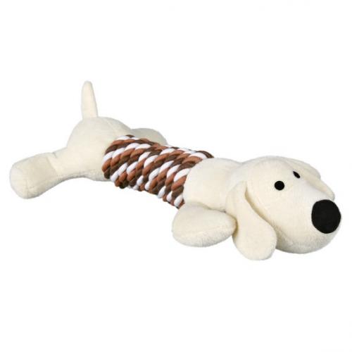Набор игрушек из плюша "TRIXIE" для собаки, "Animals with Rope", со звуком с веревкой, 32 см (4 шт.)