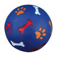Игрушка "TRIXIE" для собаки "Snack Ball"с отверстием для лакомств, пластик,диам.7 см,разноцветные