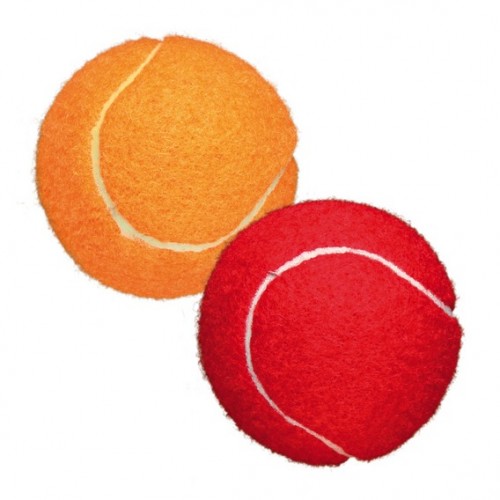 Игрушка "TRIXIE" для собаки, "Теннисные мячики" диам. 6см, (2 шт) разноцветные
