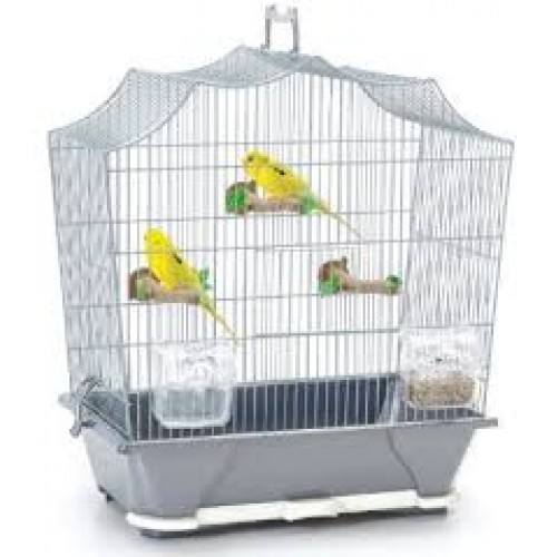 Клетка "SAVIC" "Sylvie 30" для птиц,серая, 43x25x47см