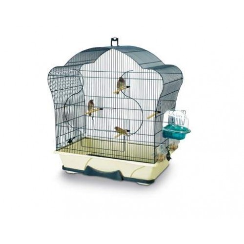 Клетка "SAVIC" "ELISE 50" для птиц, темно-синяя, 73x38x73 см