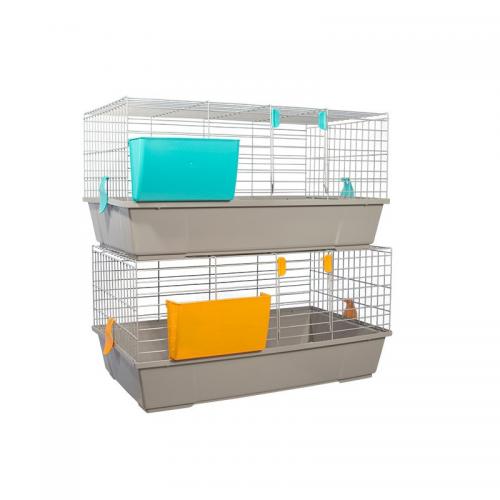 КЛЕТКА для КРОЛИКА 920 цвет серый 80x46x39 см