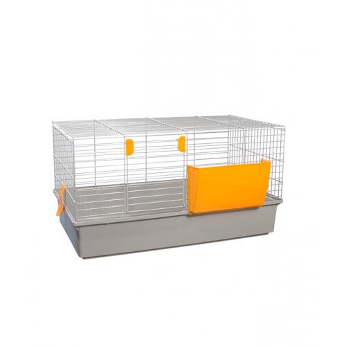 КЛЕТКА для КРОЛИКА 924 цвет серый 70x40,5x38 см