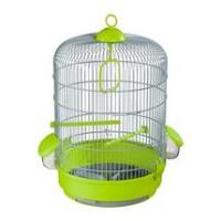 КЛЕТКА для ПТИЦЫ 736 цвет серый - фисташковый 0x32,5x48 см