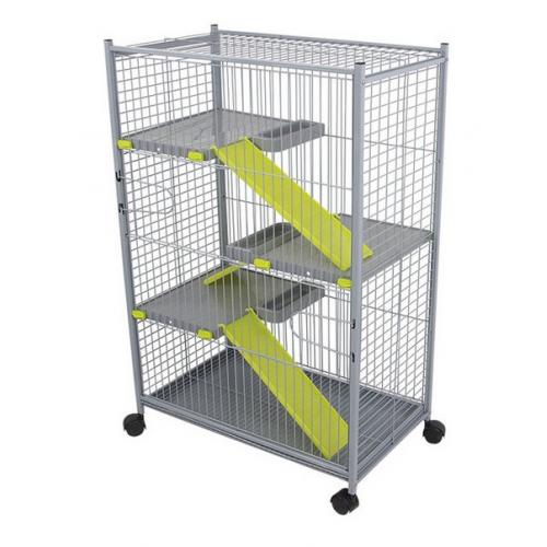 КЛЕТКА для ШИНШИЛЛЫ-БЕЛКИ 492 цвет серый 65x54x103,5 см