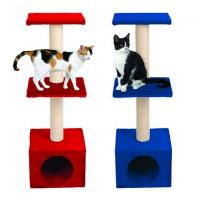 Дом-когтеточка RUBIN, беж,30.5Х30.5Х92см