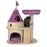 Когтеточка-домик "TRIXIE", "My Kitty Darling", 90 см, бежевая/сиреневая