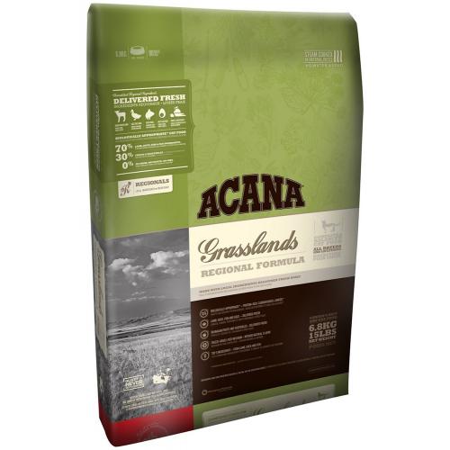 Acana Grasslands Cat and Kitten 70/30 (Акана Грасслэндс Кэт энд Киттен), беззерновой корм для котят и кошек всех пород и возрастов с ягненком - 6,8 кг.