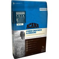 Acana Cobb Chicken and Greens 60/40 (Акана Цыпленок с зеленью), корм для собак всех пород и возрастов с цыплёнком - 0,34 кг.