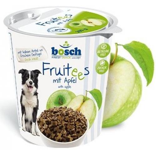 Bosch Fruitees mit Apfel(Фруттис с Яблоком ), сочные мини кости, содержащие мин. 20 % свежего мяса, подходят для награды во время дрессировки или другого праздника