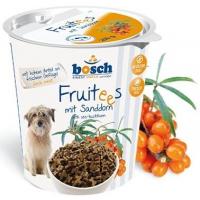 Bosch Fruitees mit Sanddorn(Фруттис с Облепихой), сочные мини кости, содержащие мин. 20 % свежего мяса, подходят для награды во время дрессировки или другого праздника
