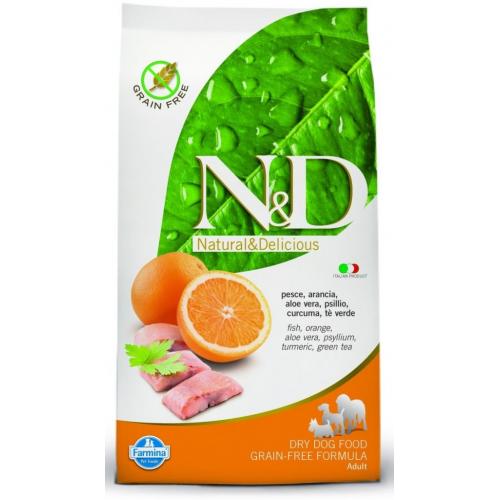 N&D DOG FISH & ORANGE ADULT MAXI(Треска,Апельсин), Беззерновой, для взрослых собак крупных пород - 12 кг. N&D DOG FISH & ORANGE ADULT MAXI(Треска,Апельсин), Беззерновой, для взрослых собак крупных пород - 12 кг.