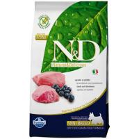 N&D LOW GRAIN DOG LAMB & BLUEBERRY ADULT MINI (Ягненок,Черника), Низкозерновой, для взрослых собак мелких пород - 2,5 кг.