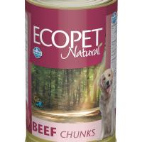 ECOPET NATURAL beef, Кусочки в соусе с говядиной - 1250 гр.