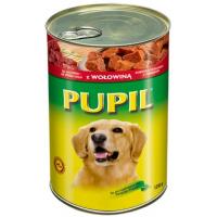 Консервы PUPIL для собак, с говядиной - 1250 г.