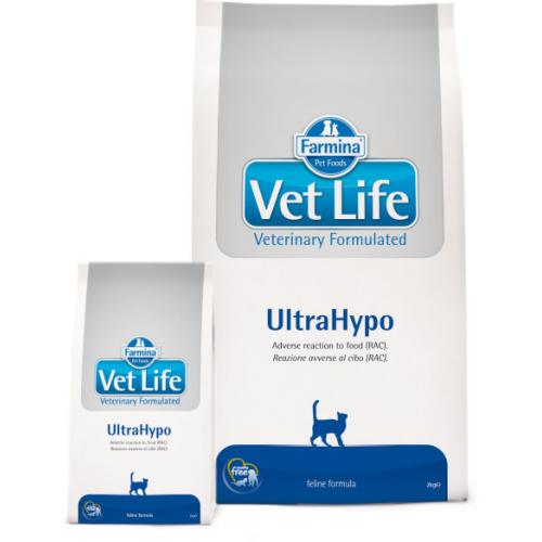 Farmina VET LIFE CAT ULTRAHYPO, Диетическое питание для кошек при неблагоприятных реакциях на пищу - 0,4 кг. Farmina VET LIFE CAT ULTRAHYPO, Диетическое питание для кошек при неблагоприятных реакциях на пищу - 0,4 кг.