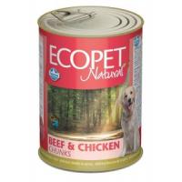 ECOPET NATURAL BICOLORE beef and chicken, Кусочки в соусе с говядиной и курицей - 405 гр.