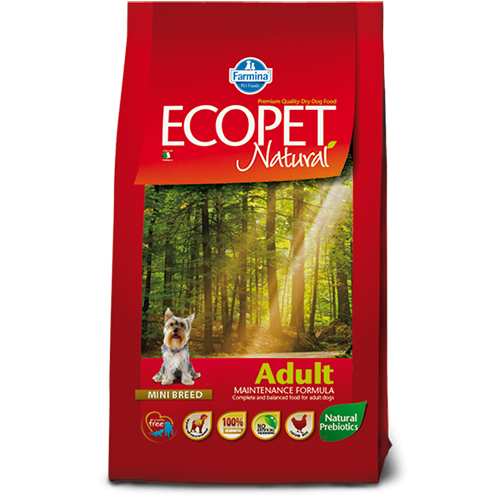 Farmina Ecopet Natural Adult Mini (Курица) - сбалансированный корм для взрослых собак мелких пород