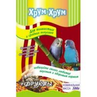Хрум-хрум с фруктами 500гр д/волнистых и средних попугаев РБ