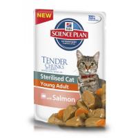 Hills Science Plan Young Adult Sterilised Cat Salmon(Лосось), для стерилизованных кошек от 6 мес. до 6 лет
