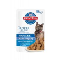 Hills Science Plan Feline Mature Adult 7+ Ocean Fish(Рыба), для пожилых кошек старше 7 лет