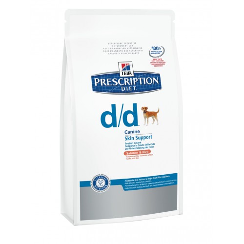 Hills Prescription Diet™ Canine d/d™ Salmon and Rice, для собак при кожных реакциях и рвоте/диарее - 2 кг.