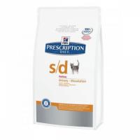 Hills Prescription Diet Feline s/d, для кошек, для растворения струвитных уролитов - 0,4 кг.