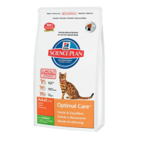 Hills Science Plan Adult Optimal Care with Rabbit(Кролик),для взрослых кошек от 1 до 7 лет - 10 кг.