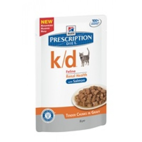 Hills Prescription Diet Feline k/d(Лосось), хронические заболевания почек, заболевания сердца