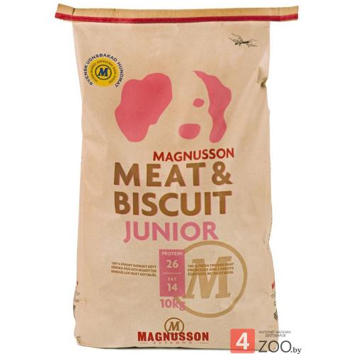 Magnusson Meat and Biscuit Junior (Магнуссон Джуниор), корм для щенков, молодых собак, беременных и кормящих сук - 10 кг.