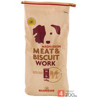 Magnusson Meat and Biscuit Work (Магнуссон Ворк), корм для взрослых собак с высоким уровнем активности - 14 кг.