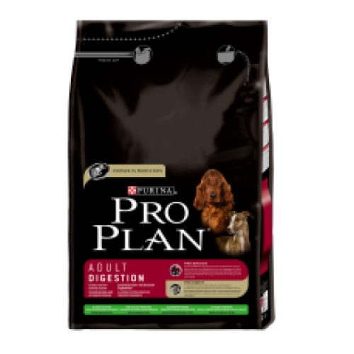 Purina Pro Plan Adult Digestion(Ягненок, Рис), для взрослых собак с чувствительным пищеварением - 3 кг.