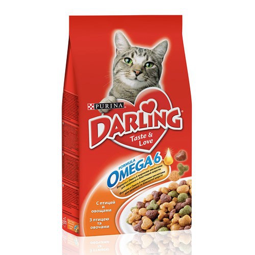 Darling Корм сухой для кошек с Курицей и овощами - 10 кг.