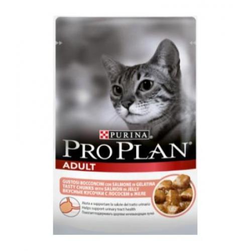 Purina Pro Plan Влажный корм для взрослых кошек (Лосось)