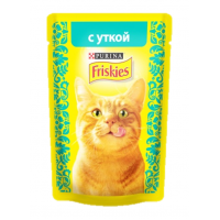 Purina Friskies, Консервы для кошек Кусочки в подливе с Уткой - 85 гр.
