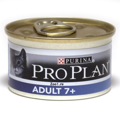 Pro Plan Cat Adult 7+, консервы для кошек старше 7 лет с Тунцом - 85 гр.