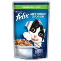Felix для кошек (с кроликом в желе) - 85 гр.