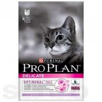 Purina Pro Plan Delicate (Индейка, Рис), для привередливых в еде кошек - 0,4 кг.