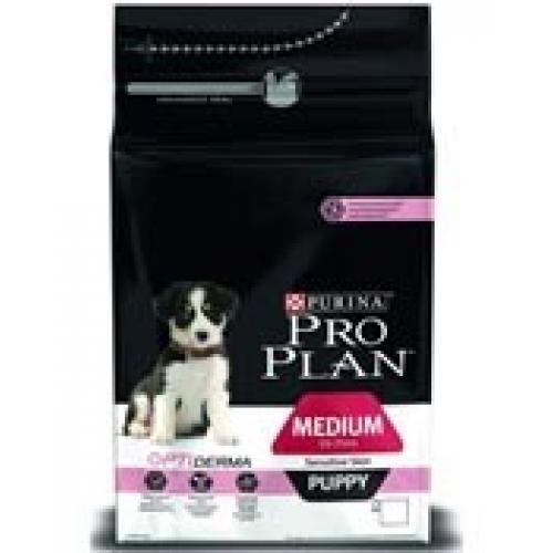Purina Pro Plan Medium Puppy Sensitive (Лосось, Рис), для щенков средних пород с чувствительной кожей - 18 кг.