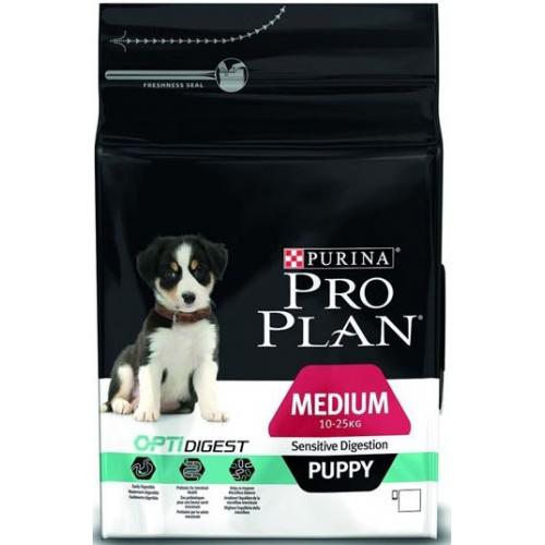 Purina Pro Plan Medium Puppy Sensitive Digestion (Ягненок, Рис), для щенков средних пород с чувствительным пищеварением - 18 кг.